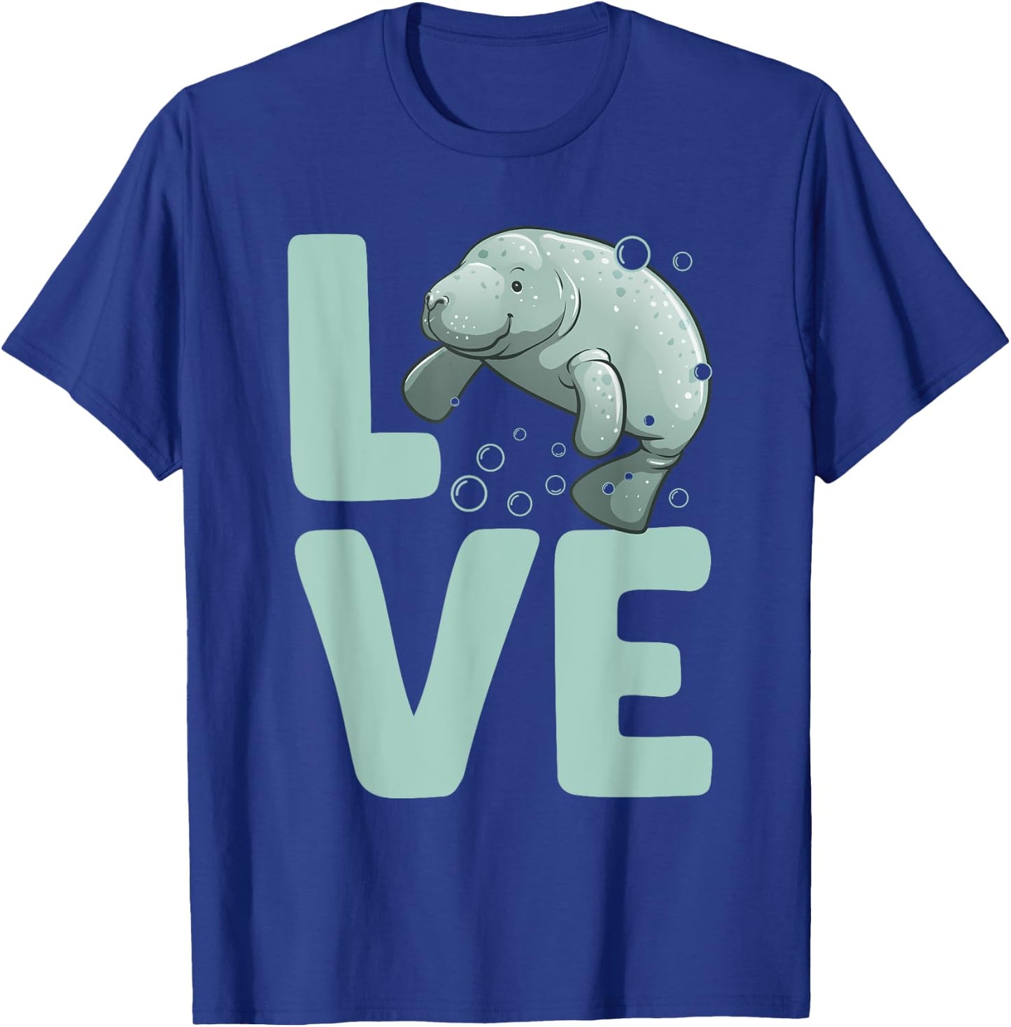 Funny Manatee Design Women Kids Dugong Manatee Lover T-Shirt - T-Shirt | Royal