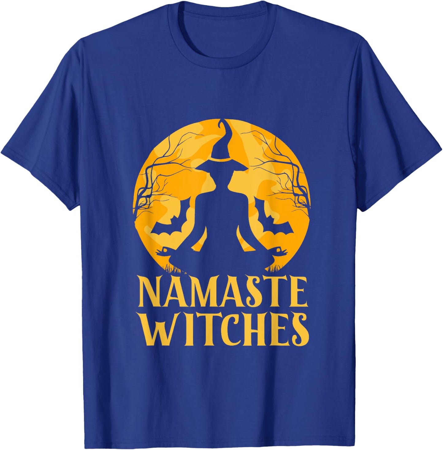 Namaste Witches Halloween Yoga Lover T-Shirt - T-Shirt | Royal