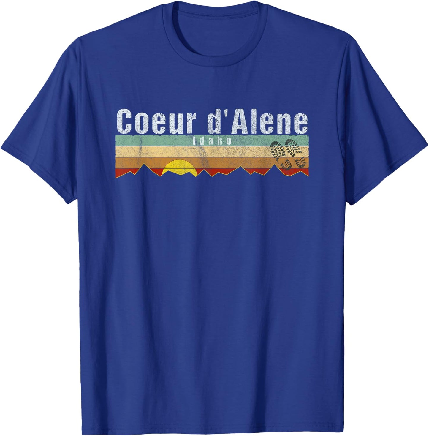 Coeur d'Alene, ID - Vintage Coeur d'Alene Gift T-Shirt - T-Shirt | Royal