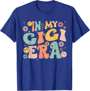 In My Gigi Era Baby Announcement for Grandma Mother's Day T-Shirt - T-Shirt | Royal