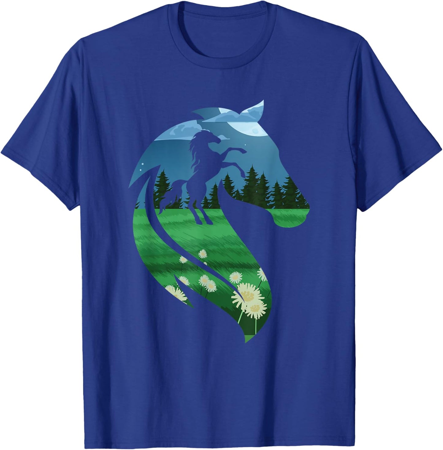 Horse Lover Horse Riding Cowgirl Cowboy Western T-Shirt - T-Shirt | Royal