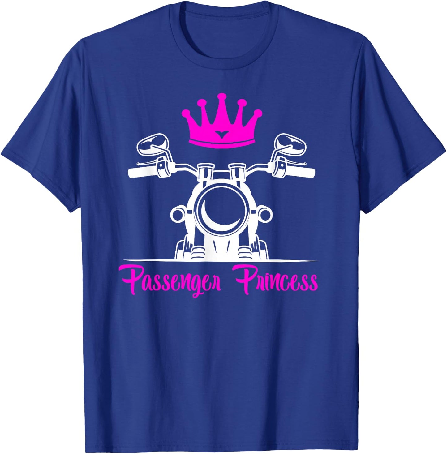 Passenger Princess Funny Biker Chick Motorcycle T-Shirt - T-Shirt | Royal