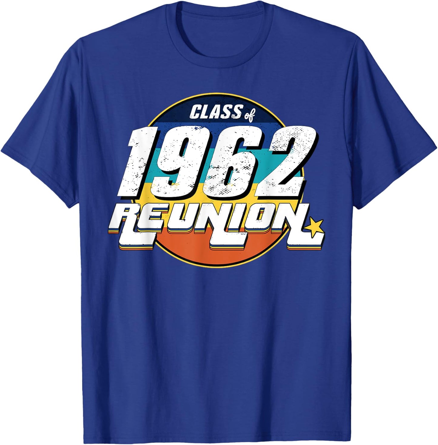 Vintage Class of 1962 Reunion Anniversary Alumni 62 College T-Shirt - T-Shirt | Royal