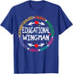 Educational Wingman Assistant Teaching a School Teacher Aide T-Shirt - T-Shirt | Royal