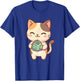 Cute Kawaii Cat Softball T-Shirt - T-Shirt | Royal