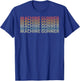 Retro 70s Machine Gunner Job Title T-Shirt - T-Shirt | Royal