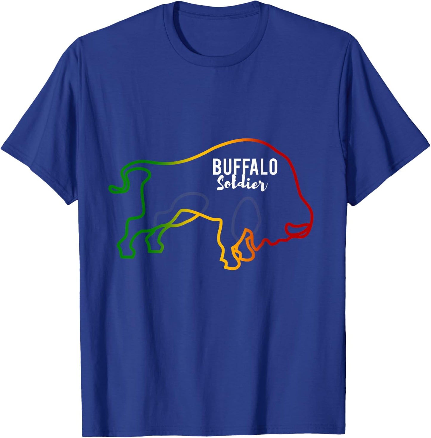 Buffalo Soldier New Rasta Reggae Roots Clothing T Shirt T-Shirt - T-Shirt | Royal