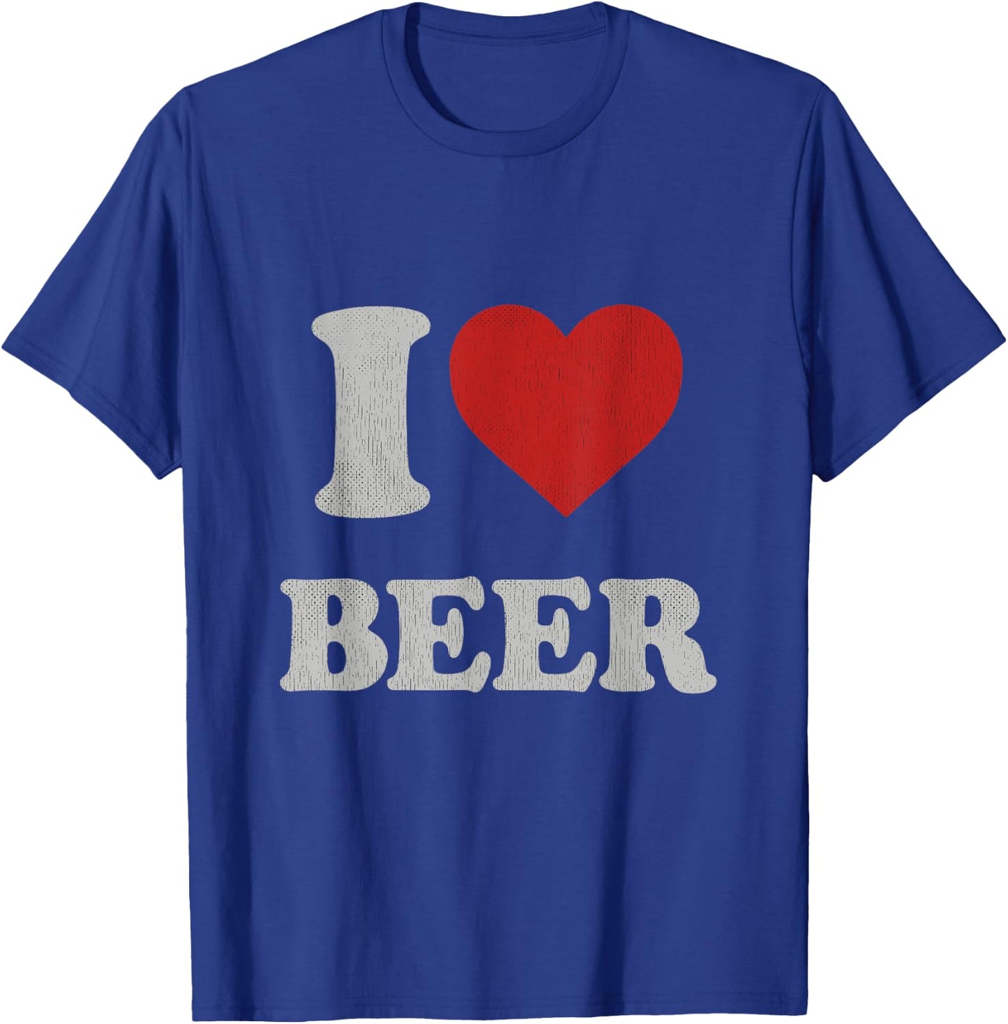 I Love Beer Outfit I Heart Beer Alcohol Retro Drinking Beer T-Shirt - T-Shirt | Royal
