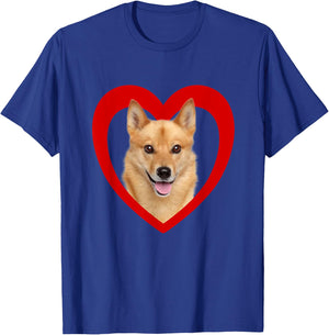 Finnish Spitz Dog - Dog Heart Lover - Finnish Spitz T-Shirt - T-Shirt | Royal