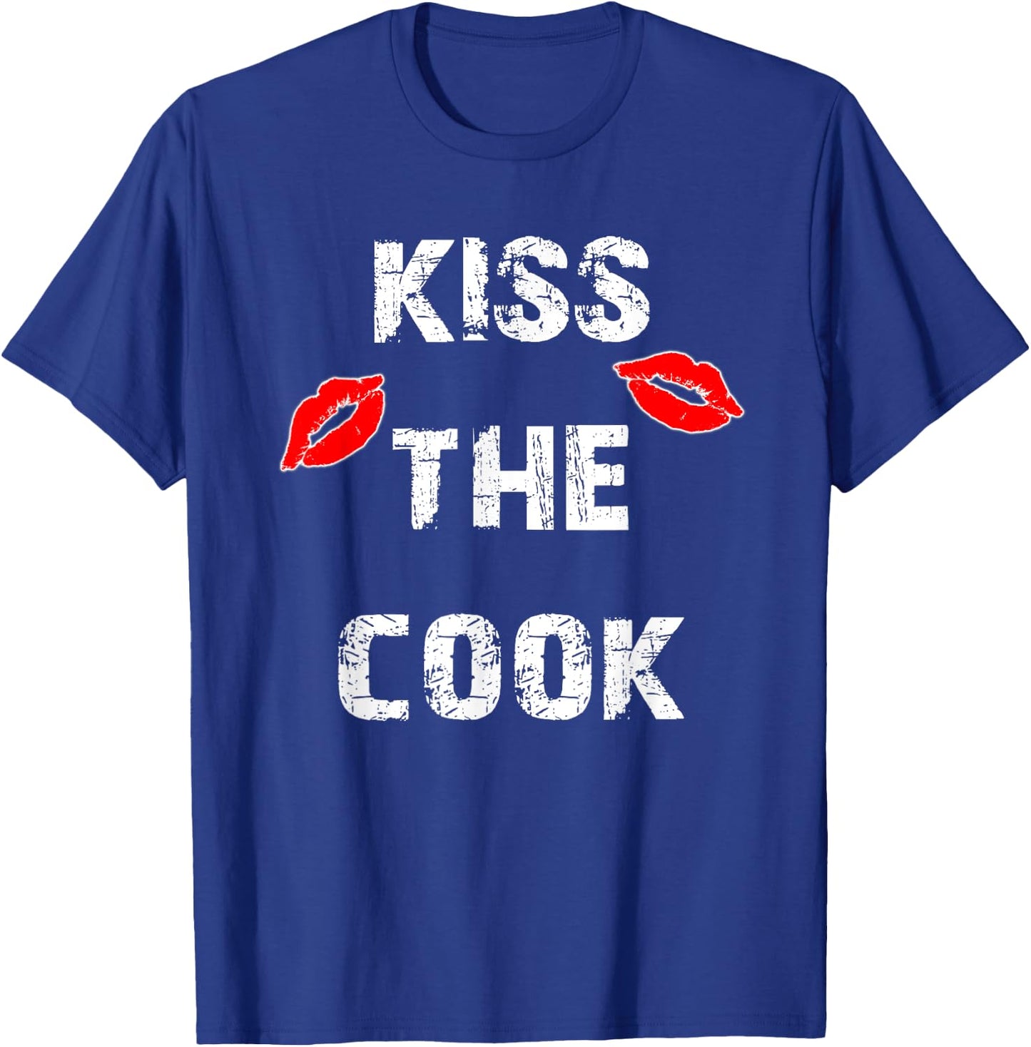 Kiss The Cook Funny Culinary Cooking T-Shirt - T-Shirt | Royal