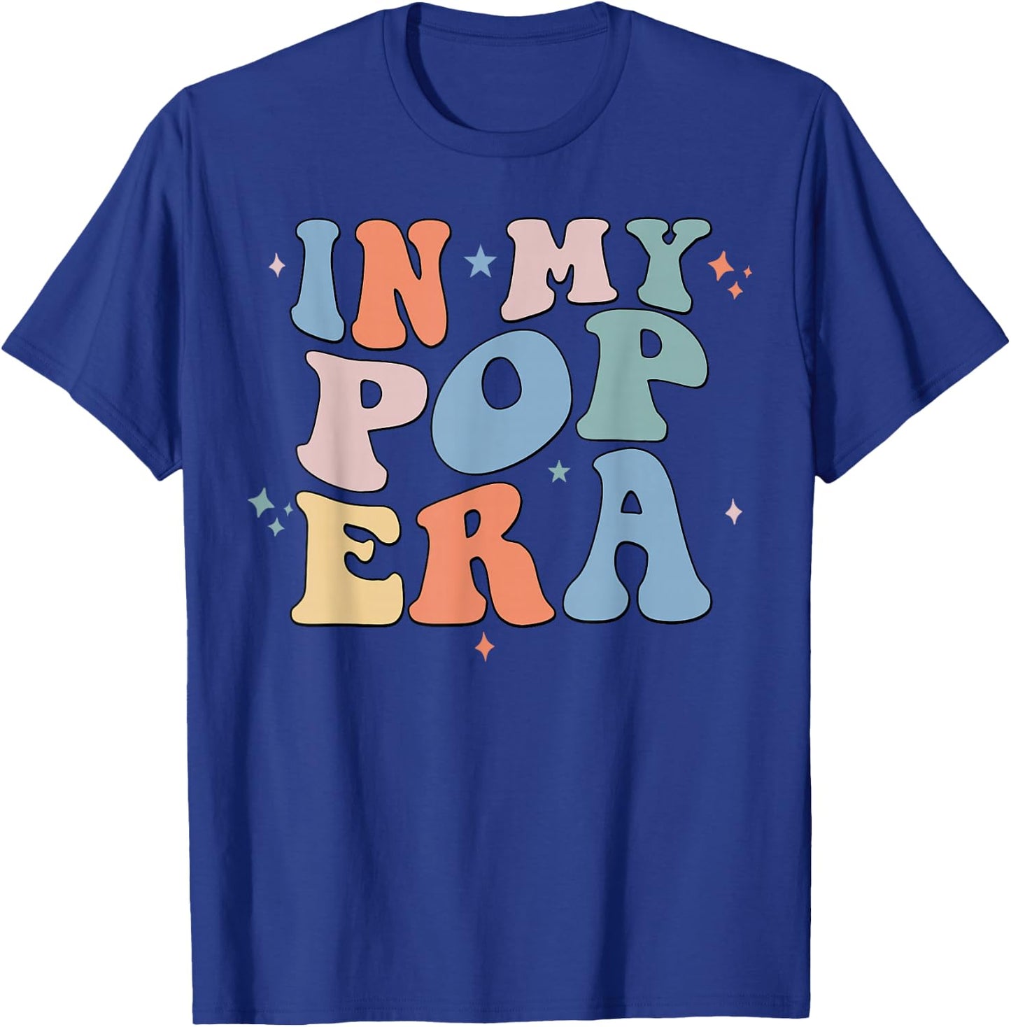 In My Pop Era Retro Groovy Father's Day T-Shirt - T-Shirt | Royal