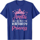 Auntie Of The Birthday Princess Birthday Girl Kid Family T-Shirt - T-Shirt | Royal