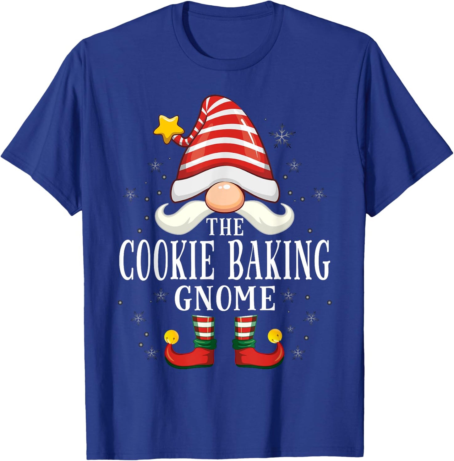 The Cookie Baking Gnome Christmas Group Family Pajama T-Shirt - T-Shirt | Royal