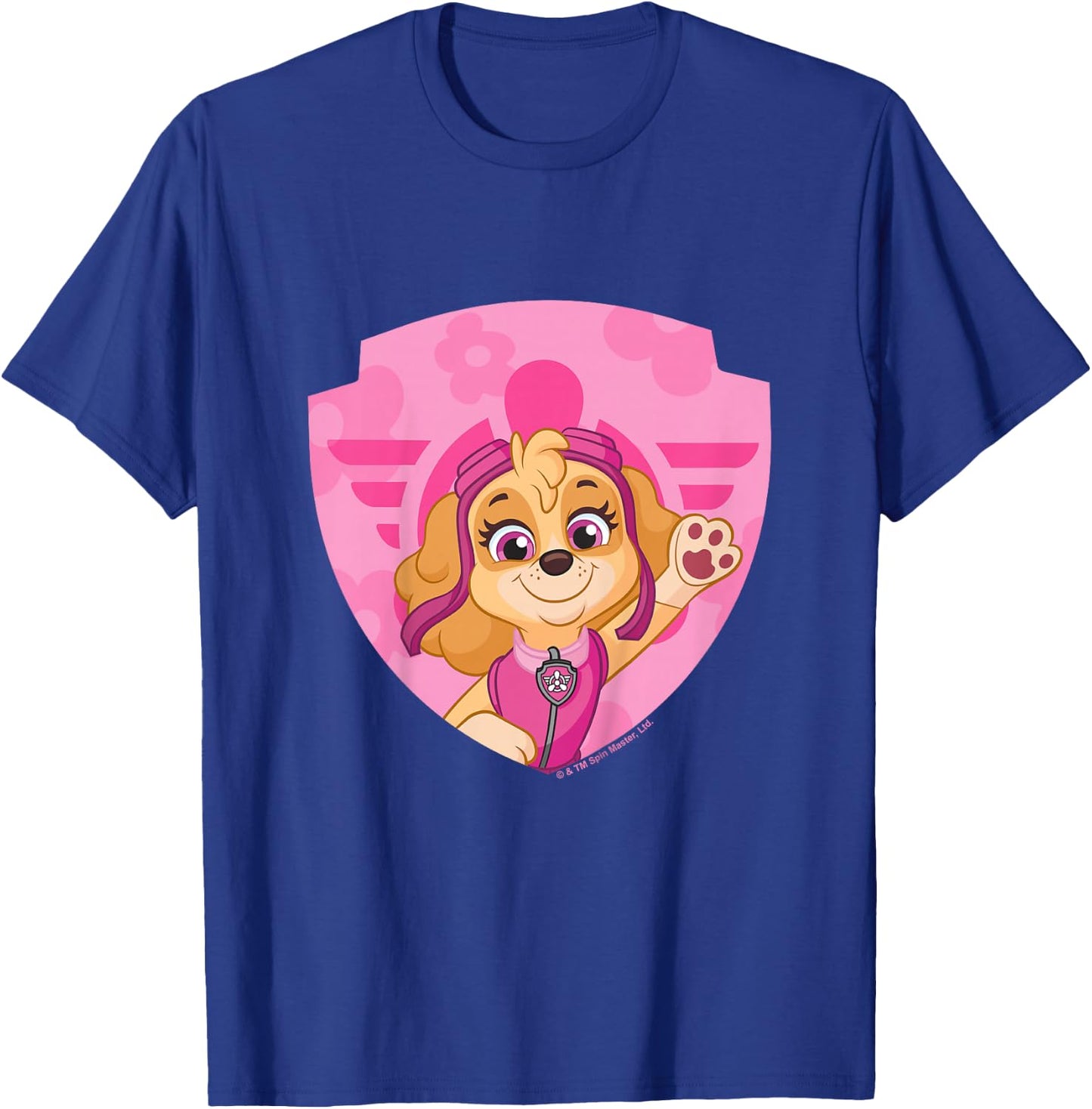 PAW Patrol Skye Big Chest Shield Emblem T-Shirt - T-Shirt | Royal