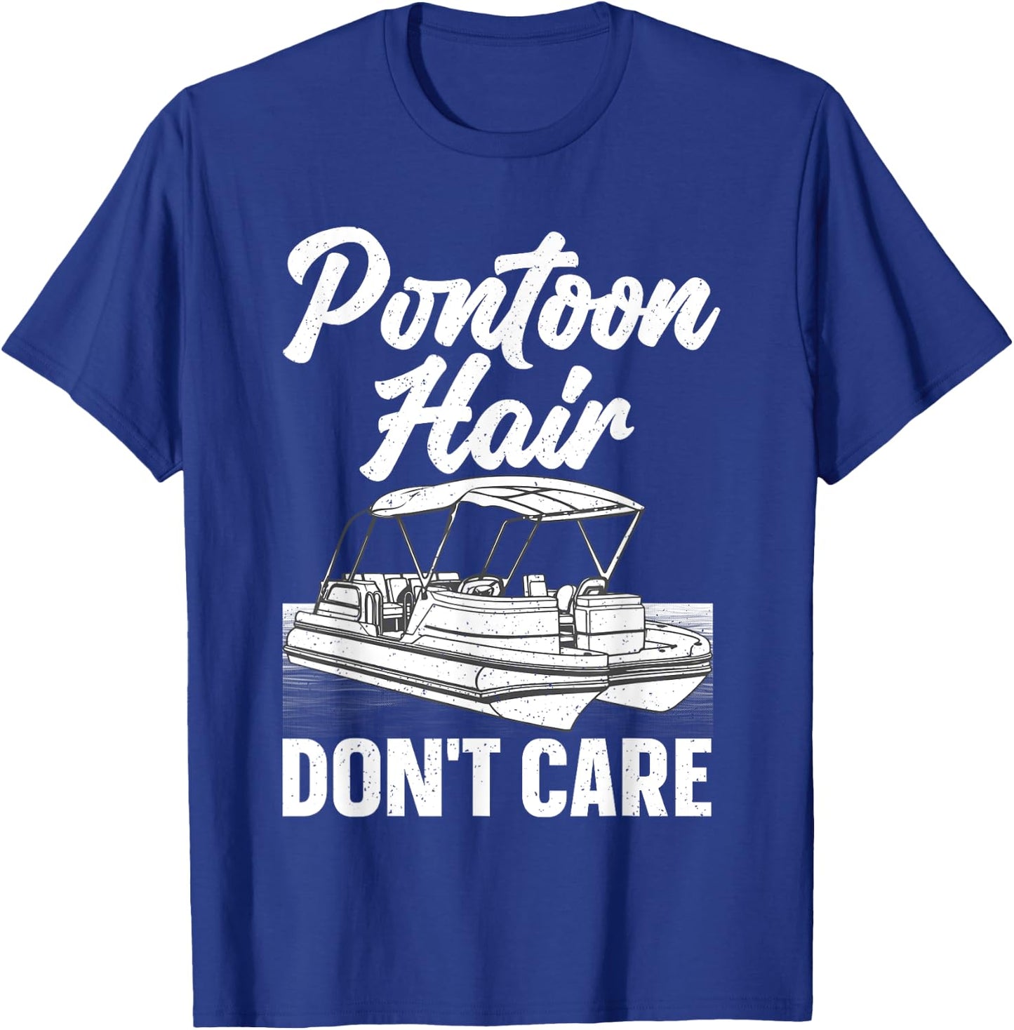 Funny Pontoon Art Women Boating Pontoon Boat Captain T-Shirt - T-Shirt | Royal