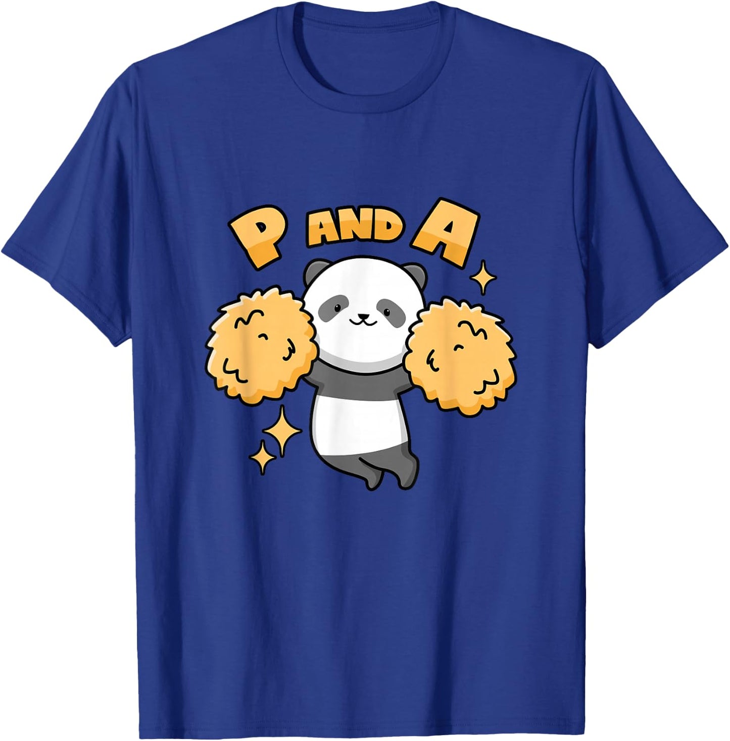 Panda Cheerleader Pun T-Shirt - T-Shirt | Royal