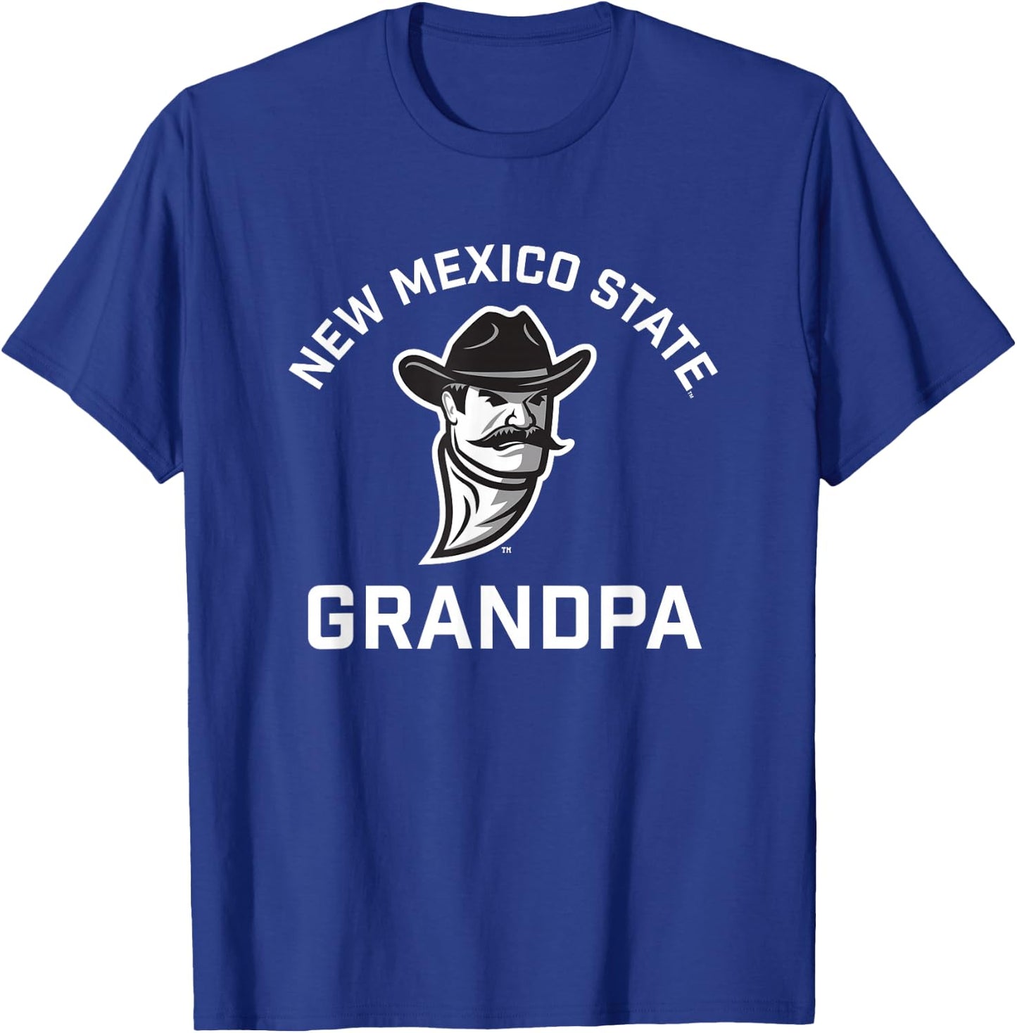 New Mexico State University NMSU Aggies Arched Grandpa T-Shirt - T-Shirt | Royal