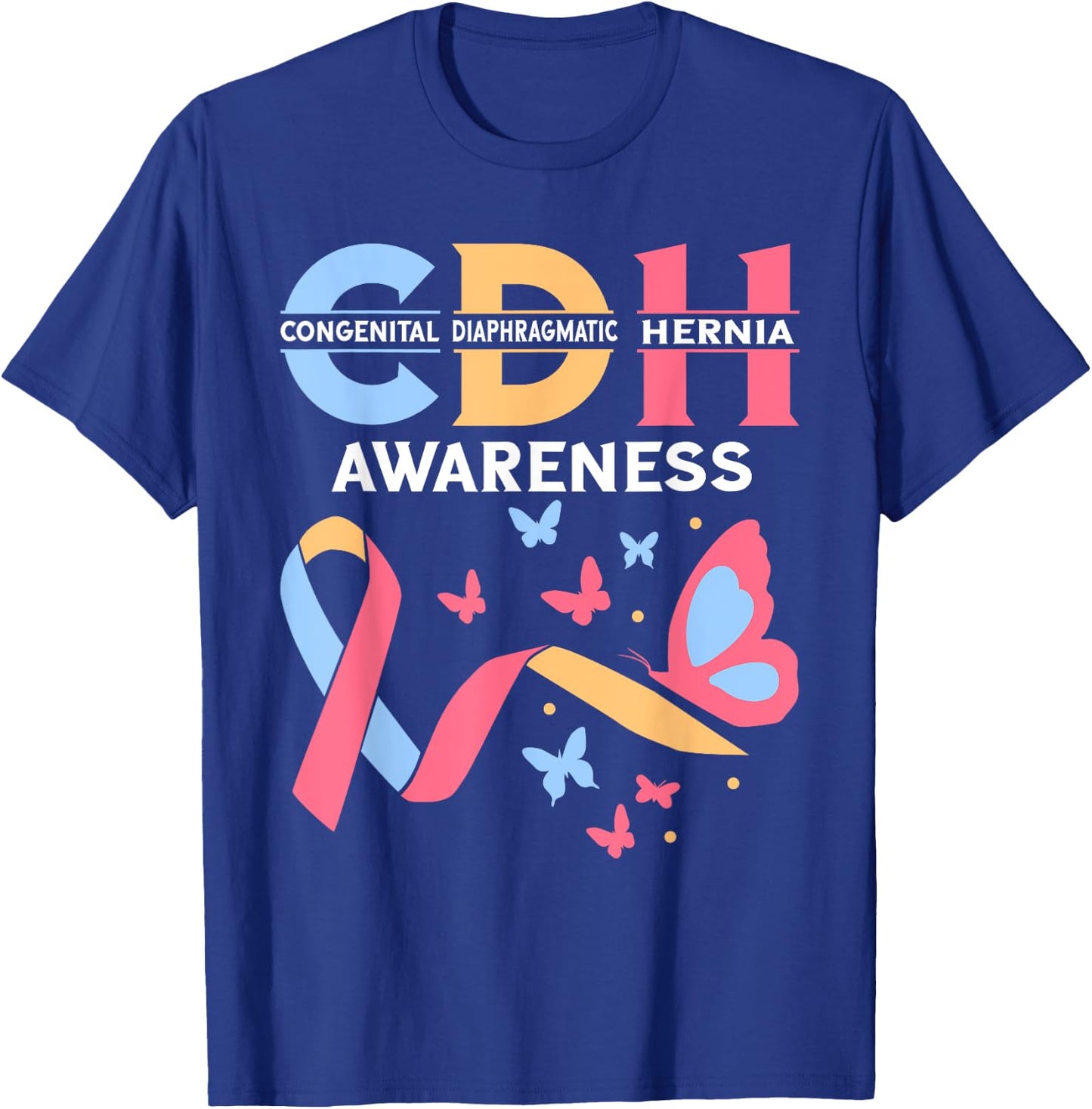 Congenital Diaphragmatic Hernia Awareness CDH Supporter T-Shirt - T-Shirt | Royal