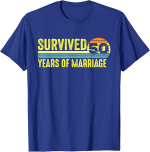 Funny 50th Anniversary 50 Years 50th Wedding Anniversary T-Shirt - T-Shirt | Royal