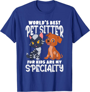 World's Best Pet Sitter T-Shirt - T-Shirt | Royal