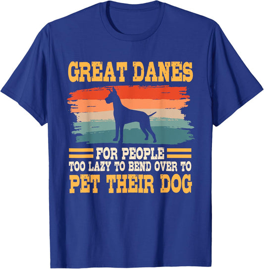 Great Dane Retro Vintage German Mastiff Gentle Dog Lover T-Shirt - T-Shirt | Royal