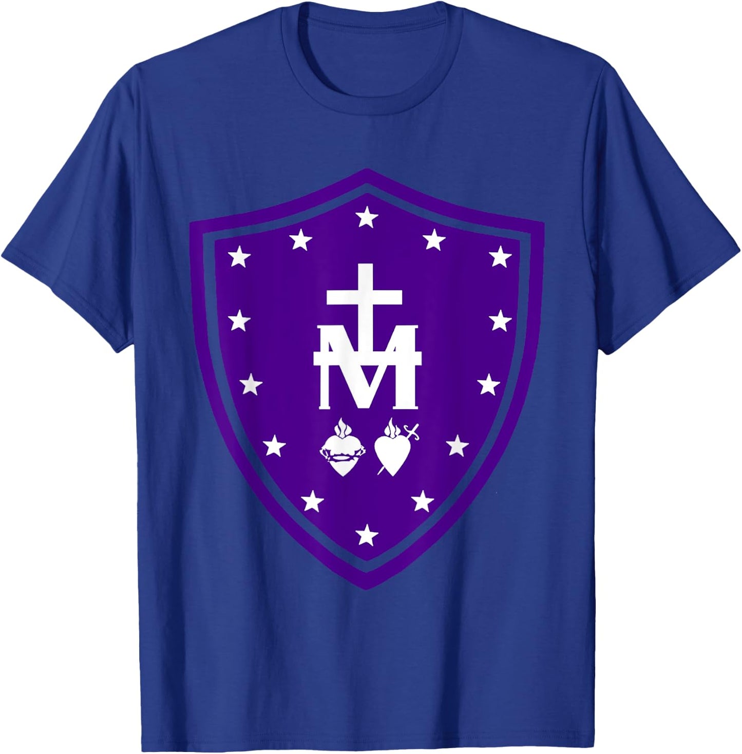 Immaculate Heart Of Mary Devotion Faithful Symbol T-Shirt - T-Shirt | Royal