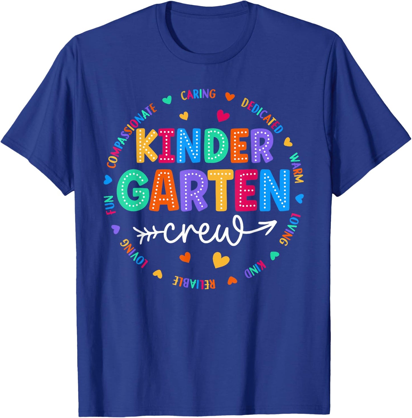 Kindergarten Crew Back To School Kindergarten Teacher Kids T-Shirt - T-Shirt | Royal