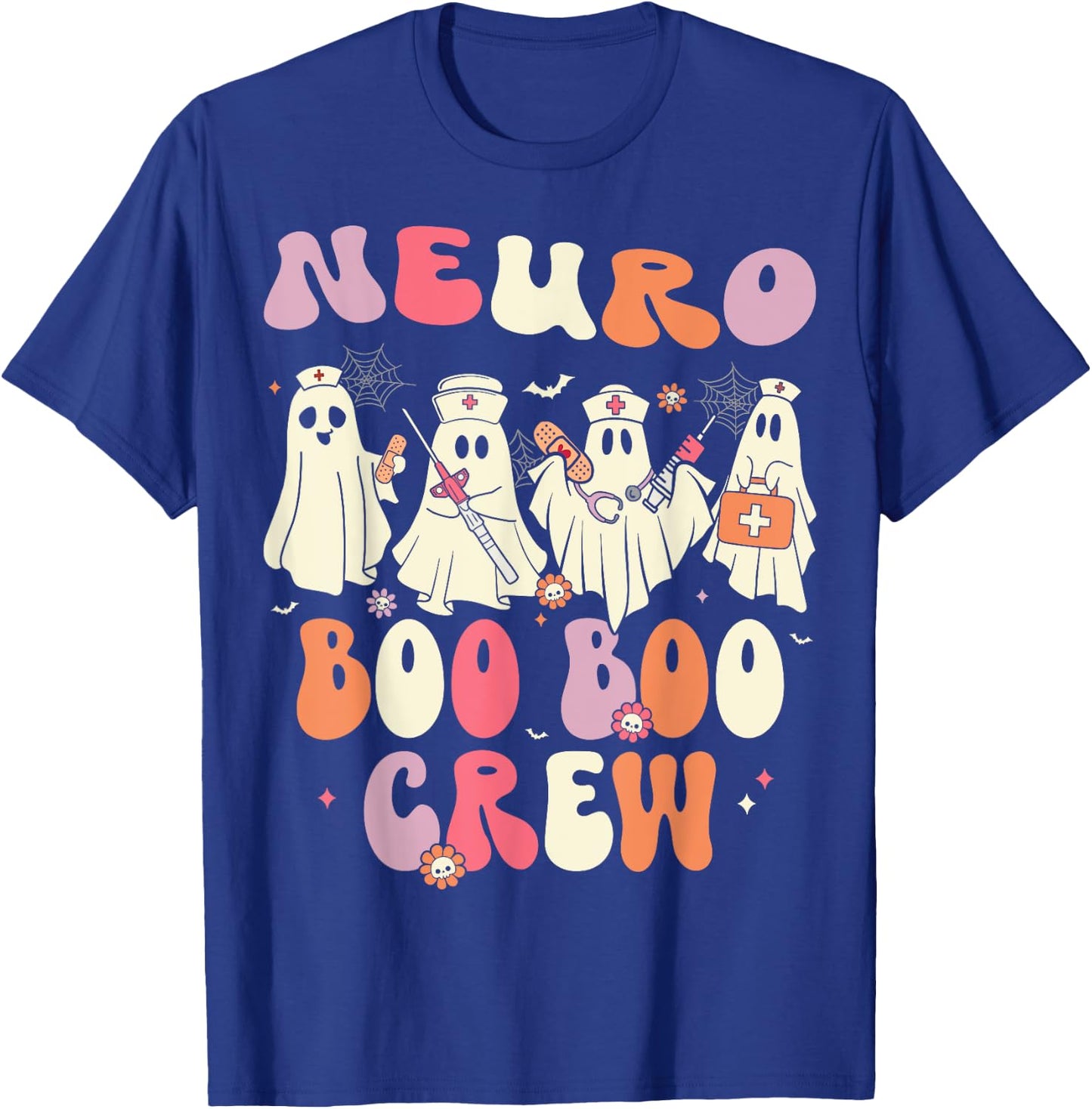 Neuro Boo Crew Neurology Nurse Halloween T-Shirt - T-Shirt | Royal