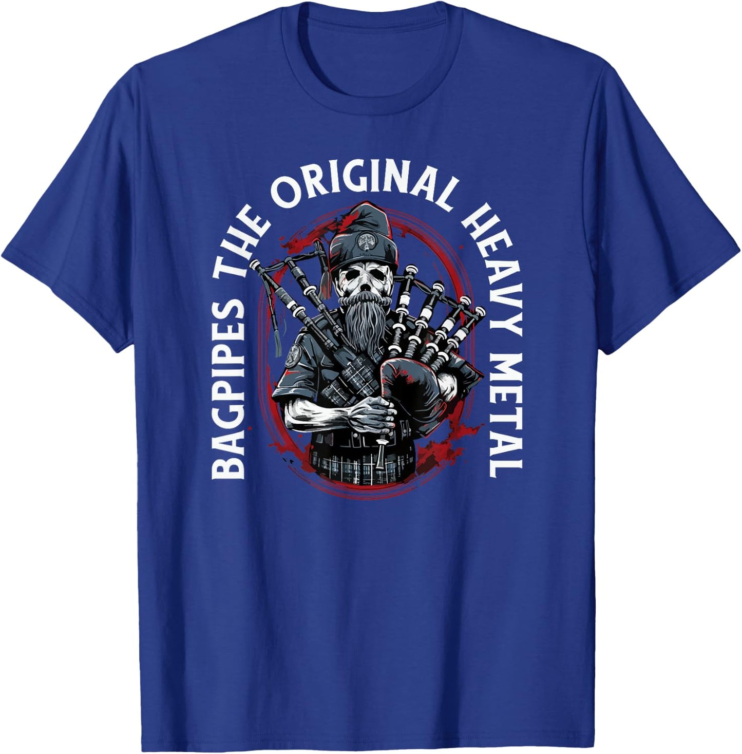 Bagpiper Bagpipes-Music Scotland Bagpipe-Sound Bagpipe T-Shirt - T-Shirt | Royal