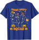 Dancing Skeleton Nurse Night Shift Squad Pumpkin Halloween T-Shirt - T-Shirt | Royal