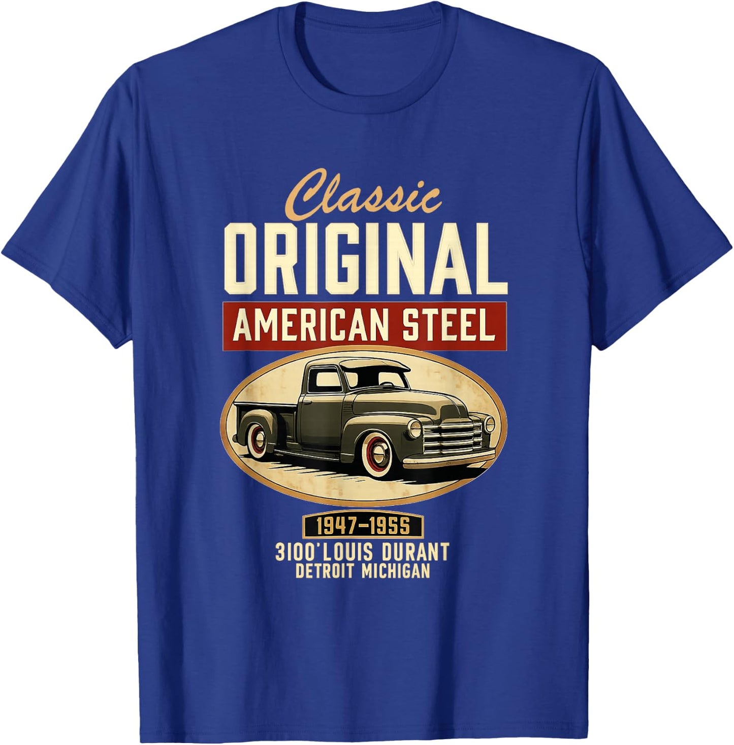 Vintage Classic Original American Old Pickup Truck 1940s Car T-Shirt - T-Shirt | Royal