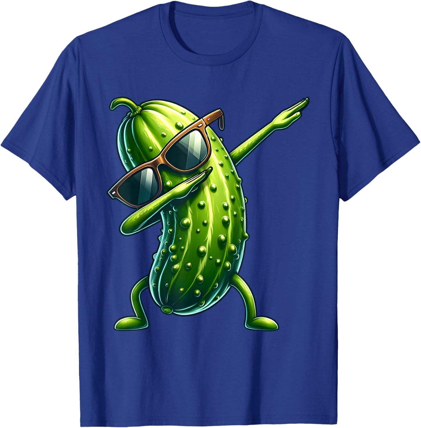 Dabbing Pickle Lover Dill Cucumber T-Shirt - T-Shirt | Royal