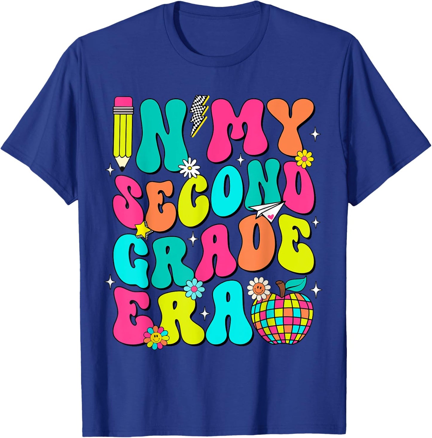 In My Second Grade Era Back To School First Day of School T-Shirt - T-Shirt | Royal