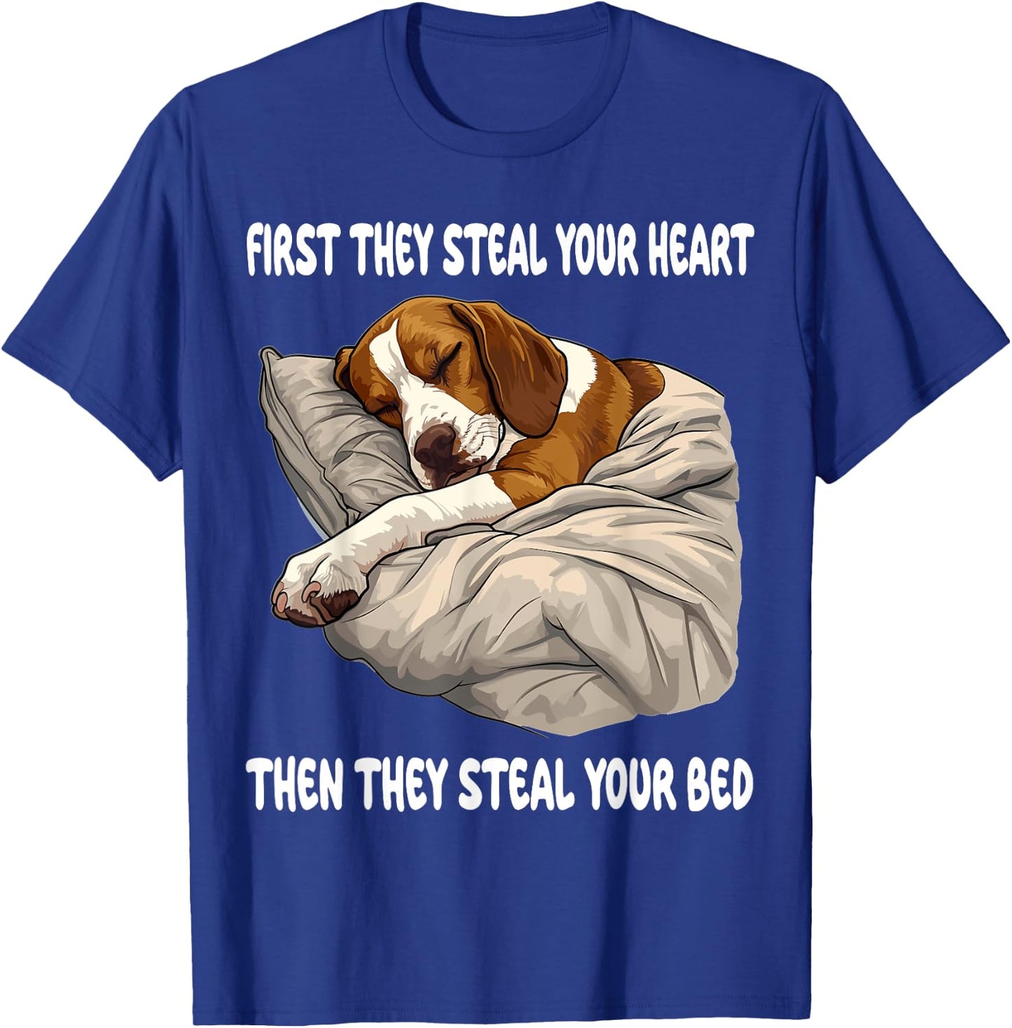 American Foxhound Sleeping Pajamas Nightgown T-Shirt - T-Shirt | Royal
