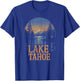 Lake Tahoe -California Mountain Vintage Men Women Kids Retro T-Shirt - T-Shirt | Royal