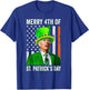 Merry 4th Of St Patrick's Day Joe Biden Leprechaun Hat T-Shirt - T-Shirt | Royal