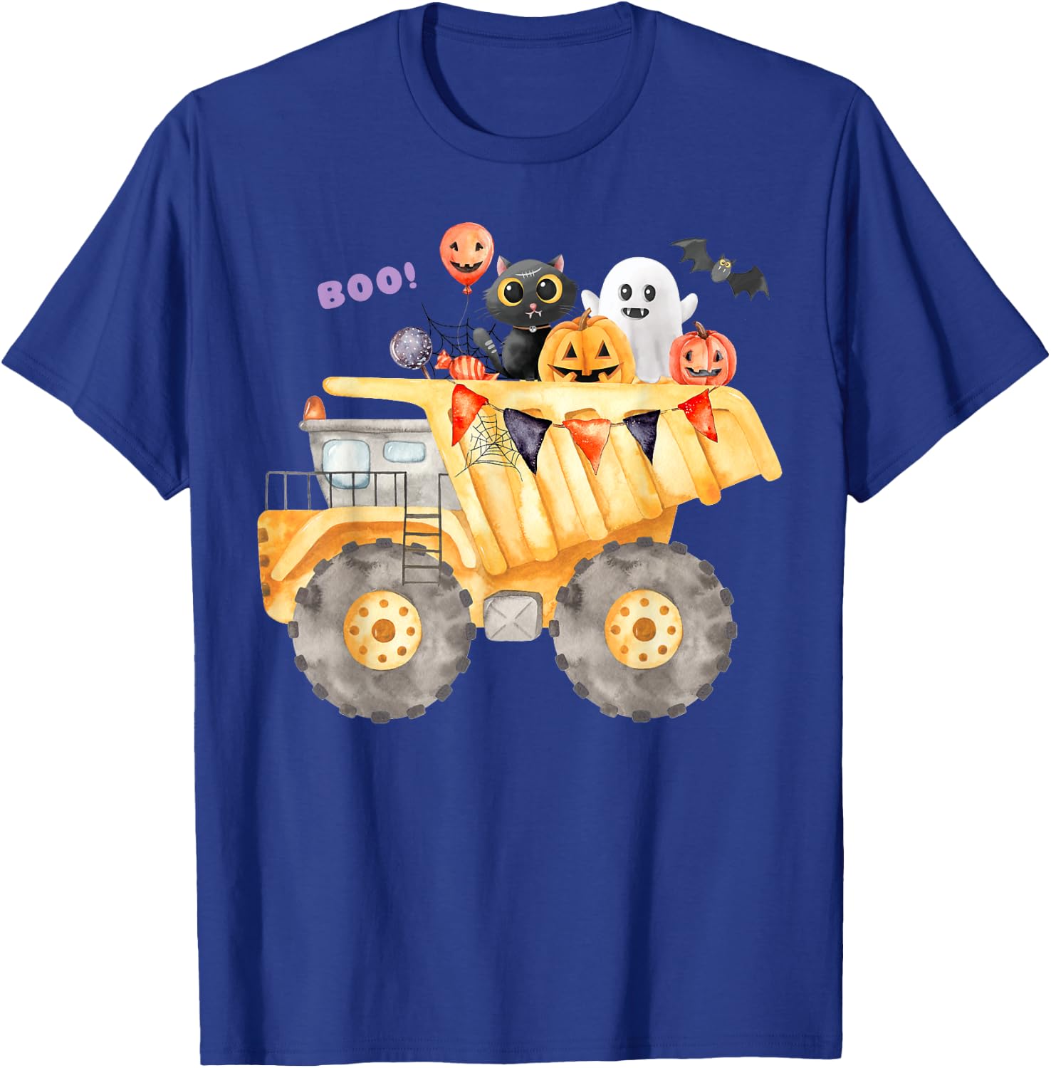 Dump Truck or Treat Halloween Candy Construction Boys Kids T-Shirt - T-Shirt | Royal