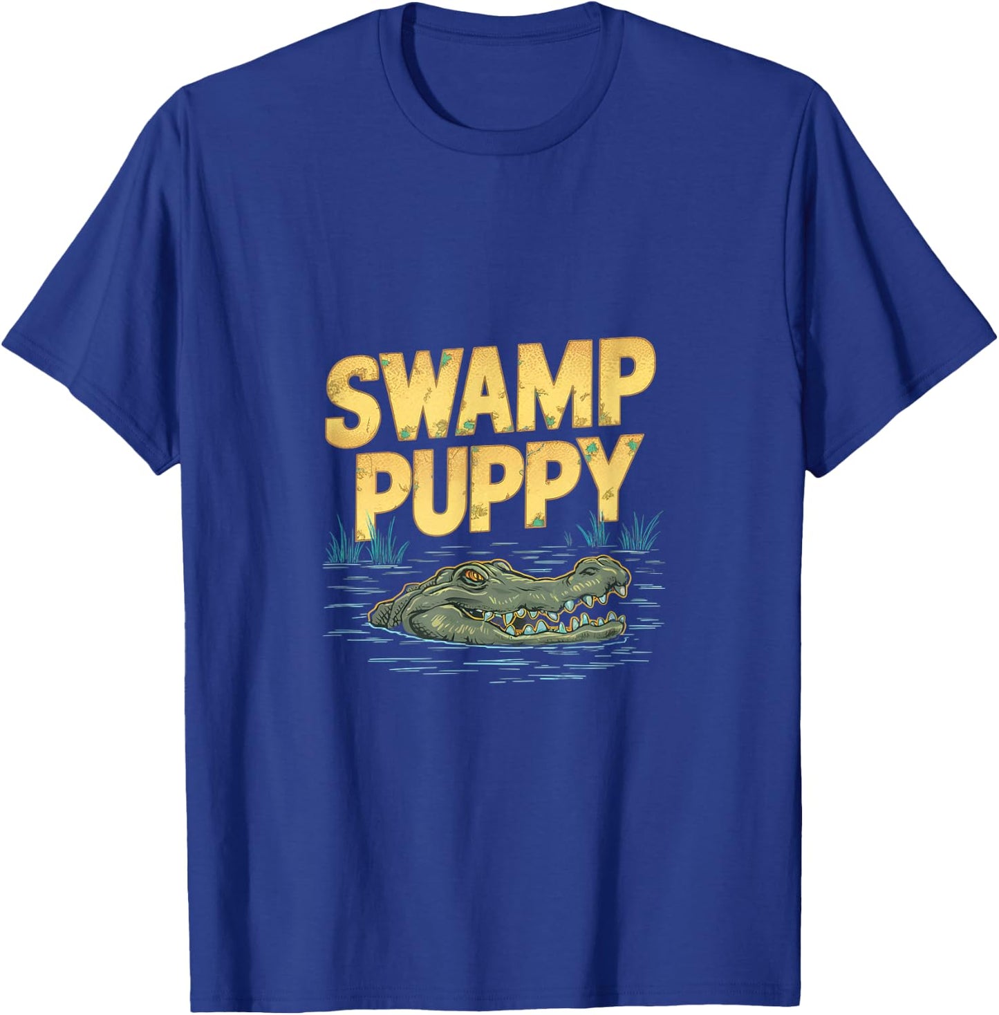Quirky Swamp-Themed Alligator Everglades Swamp Puppies T-Shirt - T-Shirt | Royal