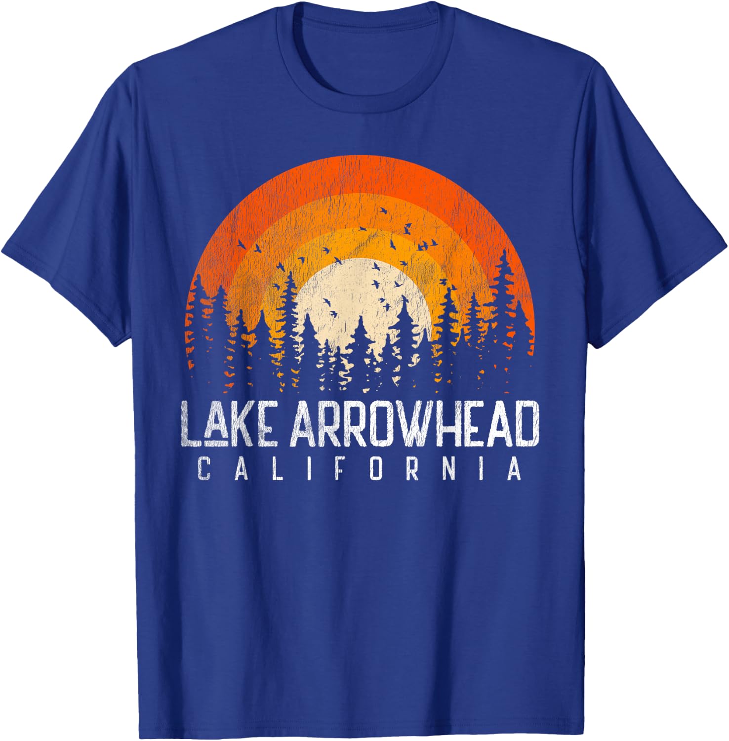 Lake Arrowhead California CA Shirt Vintage 70s 80s 90s Retro T-Shirt - T-Shirt | Royal