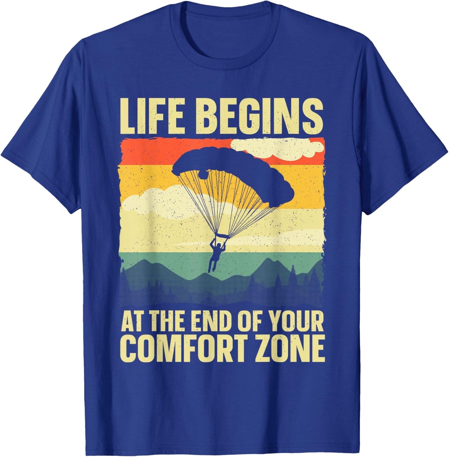 Funny Skydiving Art Women Skydiver Sky Diving Lover T-Shirt - T-Shirt | Royal