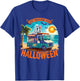 Skeleton Just Waiting For Halloween Halloween Summer Ghost T-Shirt - T-Shirt | Royal