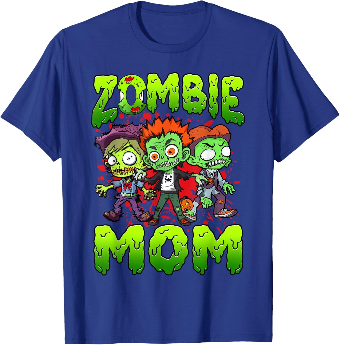 Zombie Mom Halloween Costume Family Matching T-Shirt - T-Shirt | Royal