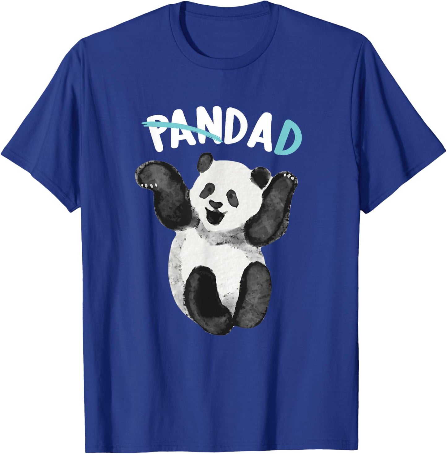 Panda Dad Papa Panda Bear Father Kid Families Outfit T-Shirt - T-Shirt | Royal