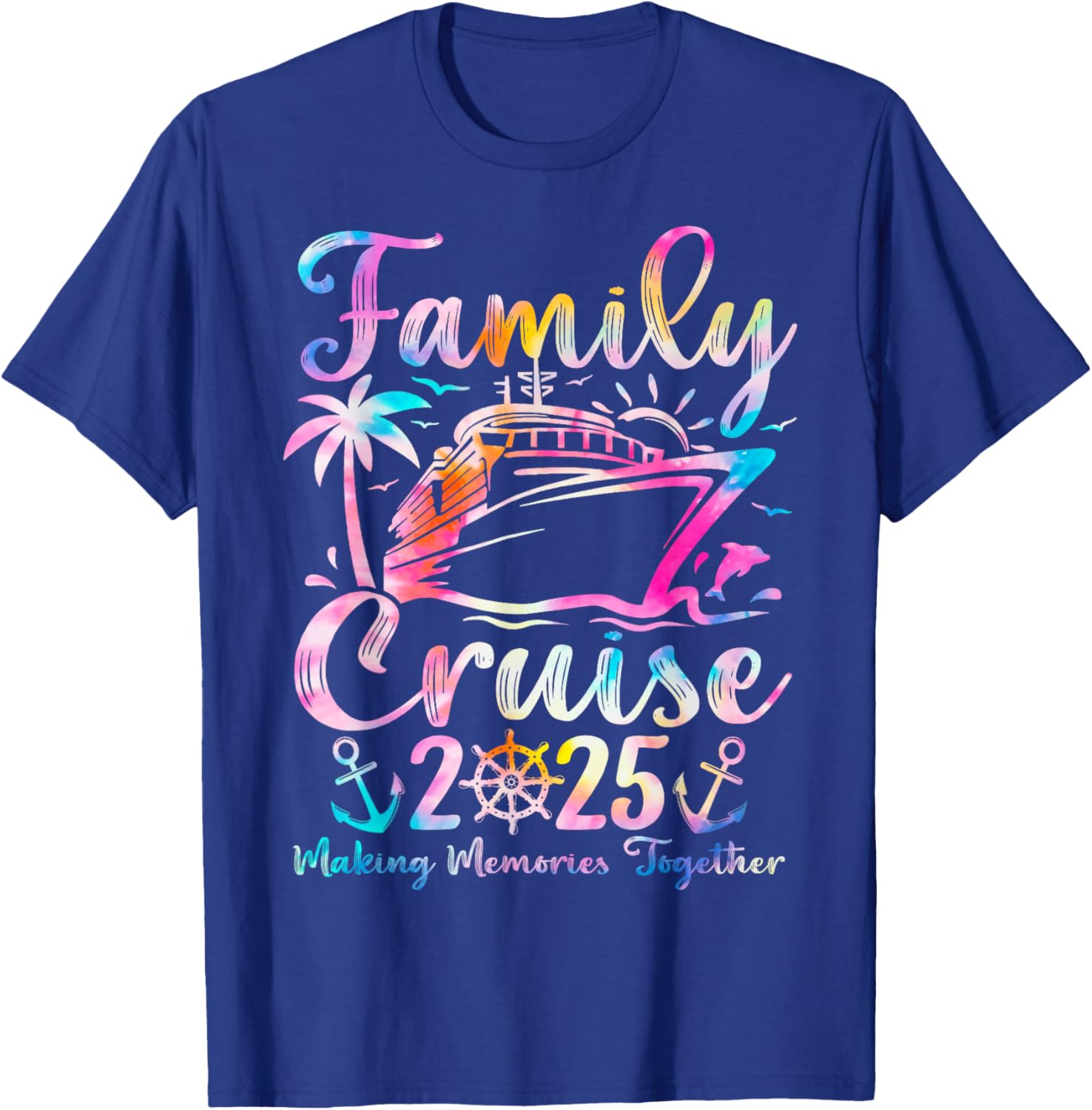 Family Cruise 2025 Party Cruising Ship Summer Vacation Trip T-Shirt - T-Shirt | Royal