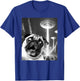 Funny Pug Alien UFO Taking a Selfie Dog Mom Dad T-Shirt - T-Shirt | Royal