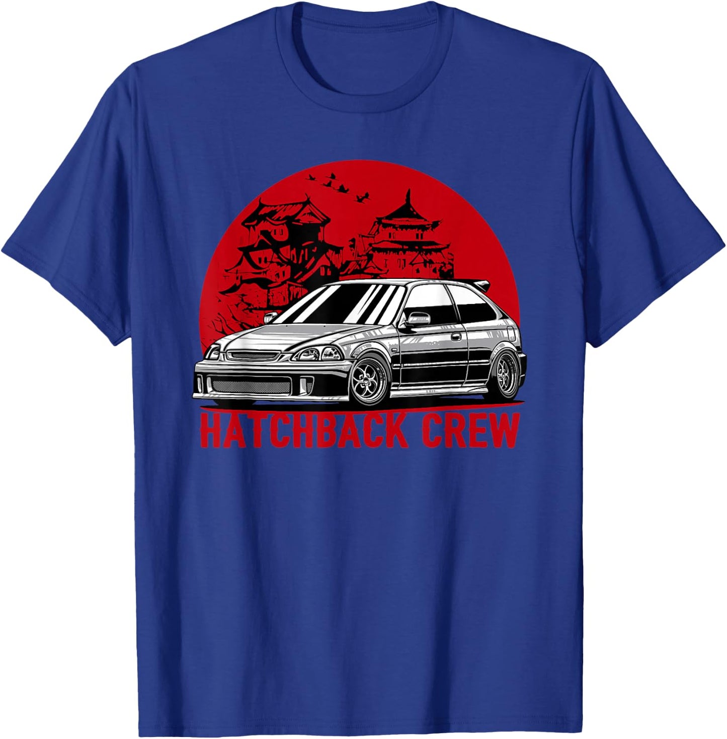 Civic EK Hatchback Type R Japanese Car T-Shirt - T-Shirt | Royal