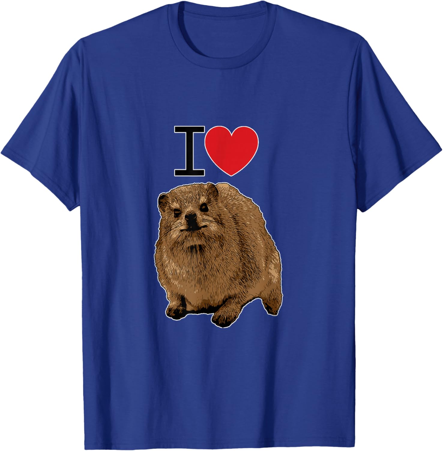 I love Rock Hyraxes | I love Daisies | I love Rabbits T-Shirt - T-Shirt | Royal