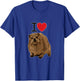 I love Rock Hyraxes | I love Daisies | I love Rabbits T-Shirt - T-Shirt | Royal
