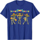 Mexican Skeleton Cinco De Mayo Funny Sombrero Baracas Fiesta T-Shirt - T-Shirt | Royal