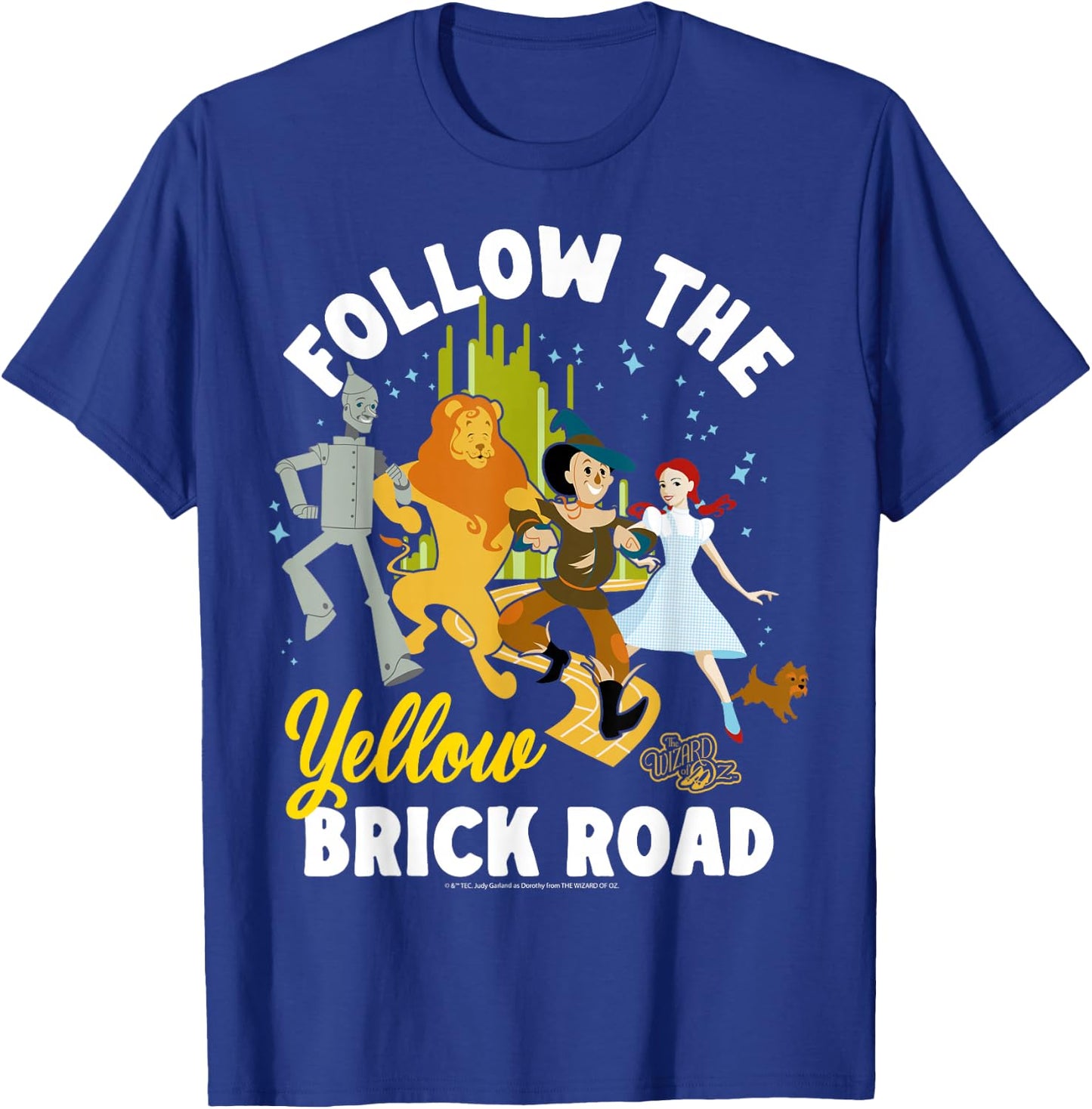 The Wizard of Oz - Follow The Yellow Brick Road Characters T-Shirt - T-Shirt | Royal